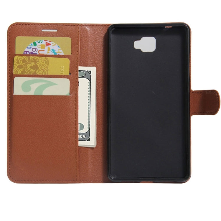 For Galaxy J7 Prime Litchi Texture Horizontal Flip PU Leather Case with Holder & Card Slots & Wallet