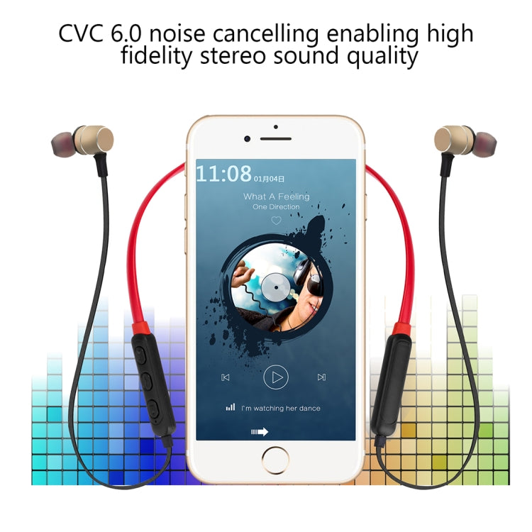 BTH-S8 Sports Style Magnetic Wireless Bluetooth In-Ear Headphones, For iPhone, Galaxy, Huawei, Xiaomi, LG, HTC and Other Smart Phones, Working Distance: 10m