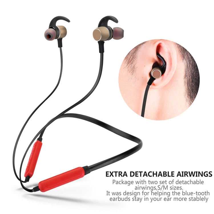 BTH-S8 Sports Style Magnetic Wireless Bluetooth In-Ear Headphones, For iPhone, Galaxy, Huawei, Xiaomi, LG, HTC and Other Smart Phones, Working Distance: 10m