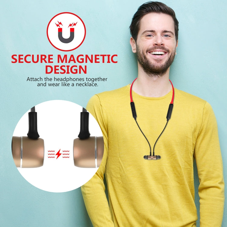 BTH-S8 Sports Style Magnetic Wireless Bluetooth In-Ear Headphones, For iPhone, Galaxy, Huawei, Xiaomi, LG, HTC and Other Smart Phones, Working Distance: 10m