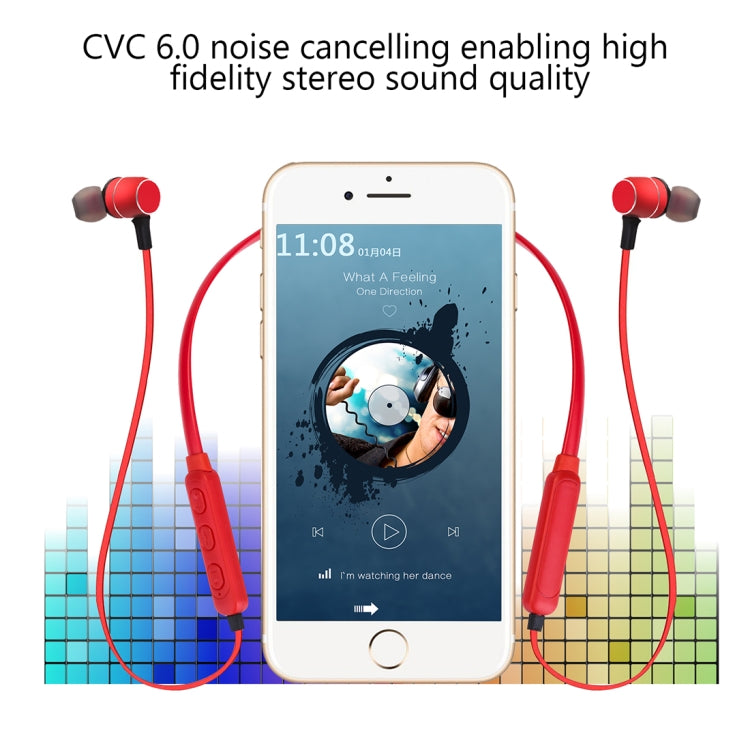 BTH-S8 Sports Style Magnetic Wireless Bluetooth In-Ear Headphones, For iPhone, Galaxy, Huawei, Xiaomi, LG, HTC and Other Smart Phones, Working Distance: 10m