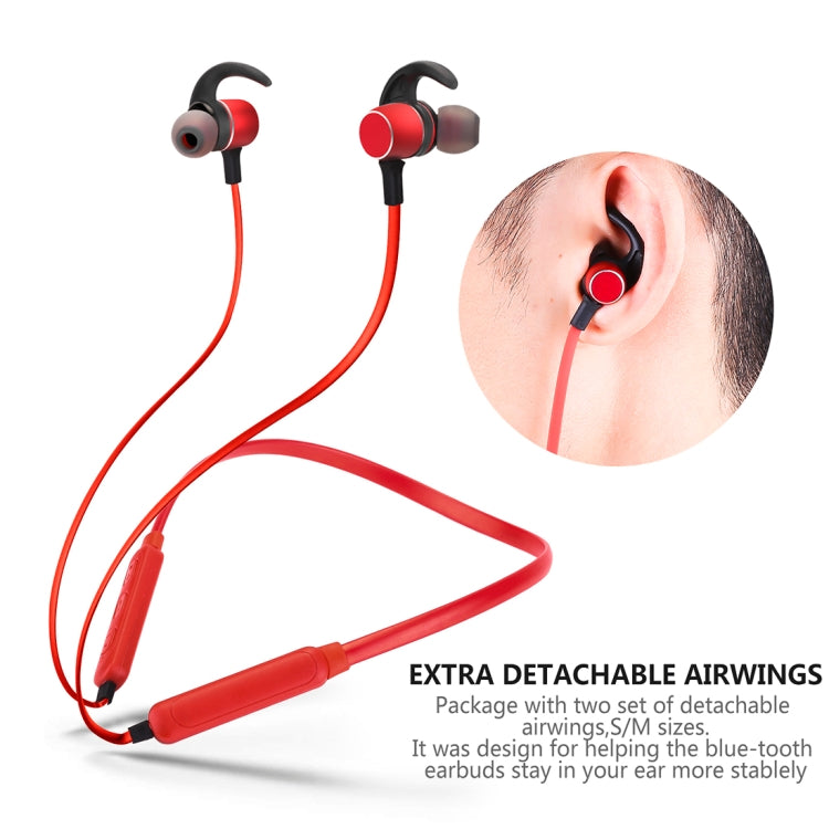 BTH-S8 Sports Style Magnetic Wireless Bluetooth In-Ear Headphones, For iPhone, Galaxy, Huawei, Xiaomi, LG, HTC and Other Smart Phones, Working Distance: 10m
