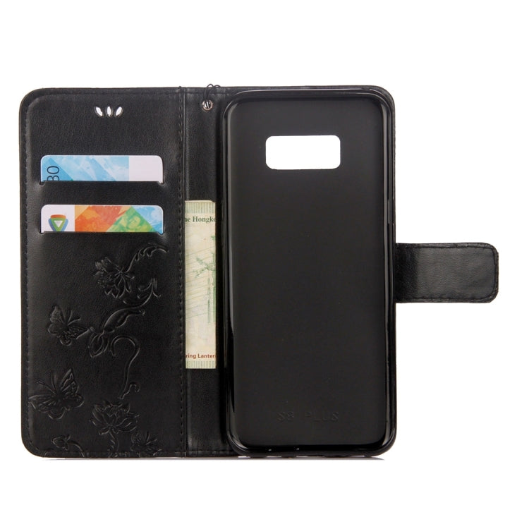 For Galaxy Note 8 Lotus Butterfly Pattern Horizontal Flip Leather Case with Holder & Card Slots & Wallet & Lanyard