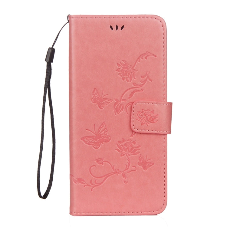 For Galaxy Note 8 Lotus Butterfly Pattern Horizontal Flip Leather Case with Holder & Card Slots & Wallet & Lanyard