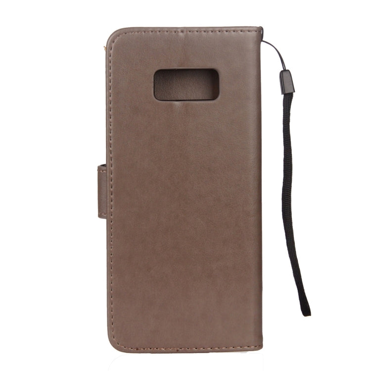 For Galaxy Note 8 Lotus Butterfly Pattern Horizontal Flip Leather Case with Holder & Card Slots & Wallet & Lanyard