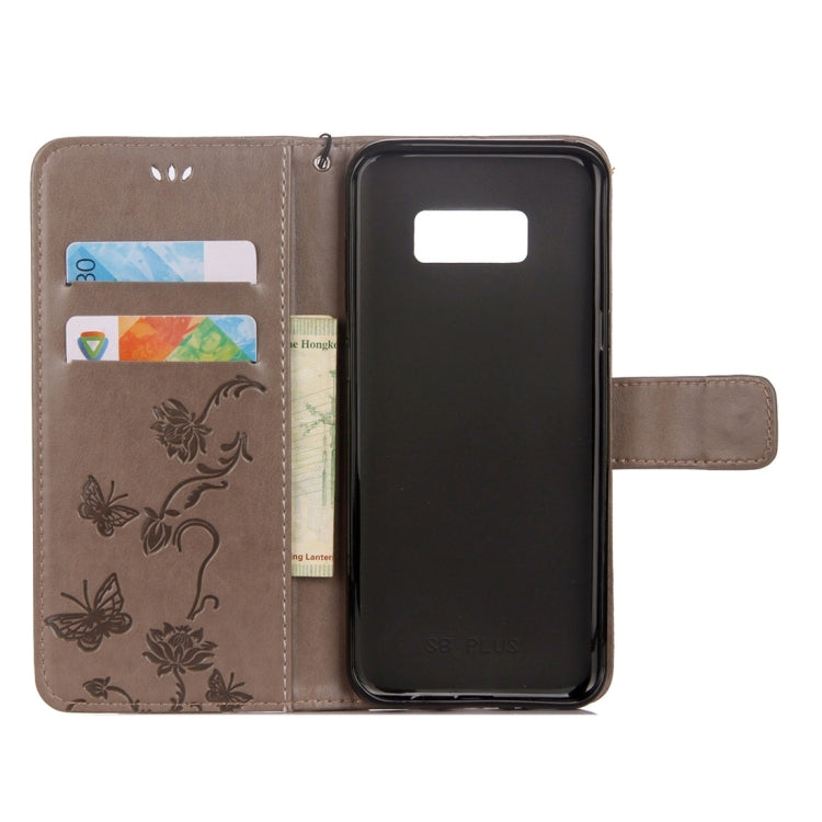For Galaxy Note 8 Lotus Butterfly Pattern Horizontal Flip Leather Case with Holder & Card Slots & Wallet & Lanyard