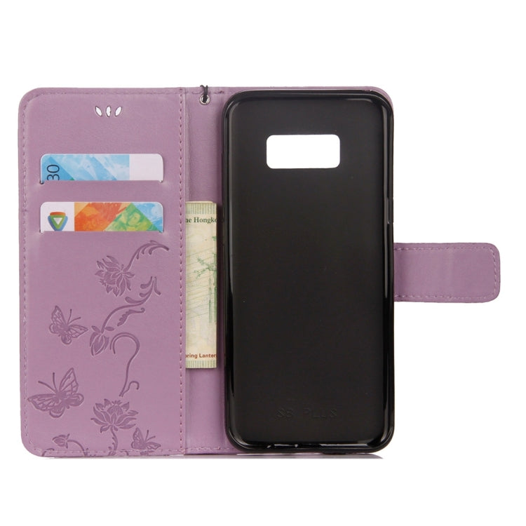 For Galaxy Note 8 Lotus Butterfly Pattern Horizontal Flip Leather Case with Holder & Card Slots & Wallet & Lanyard