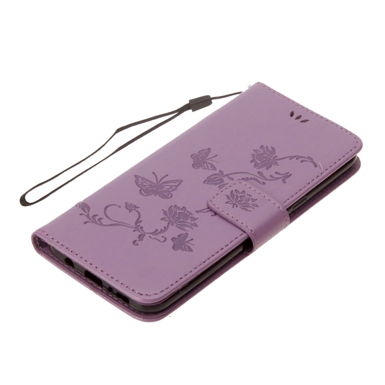 For Galaxy Note 8 Lotus Butterfly Pattern Horizontal Flip Leather Case with Holder & Card Slots & Wallet & Lanyard