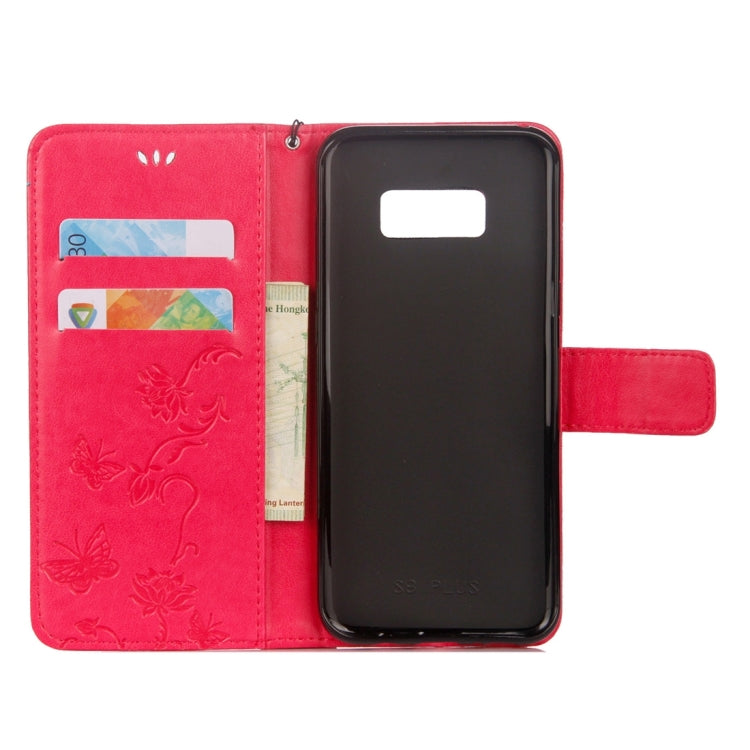 For Galaxy Note 8 Lotus Butterfly Pattern Horizontal Flip Leather Case with Holder & Card Slots & Wallet & Lanyard