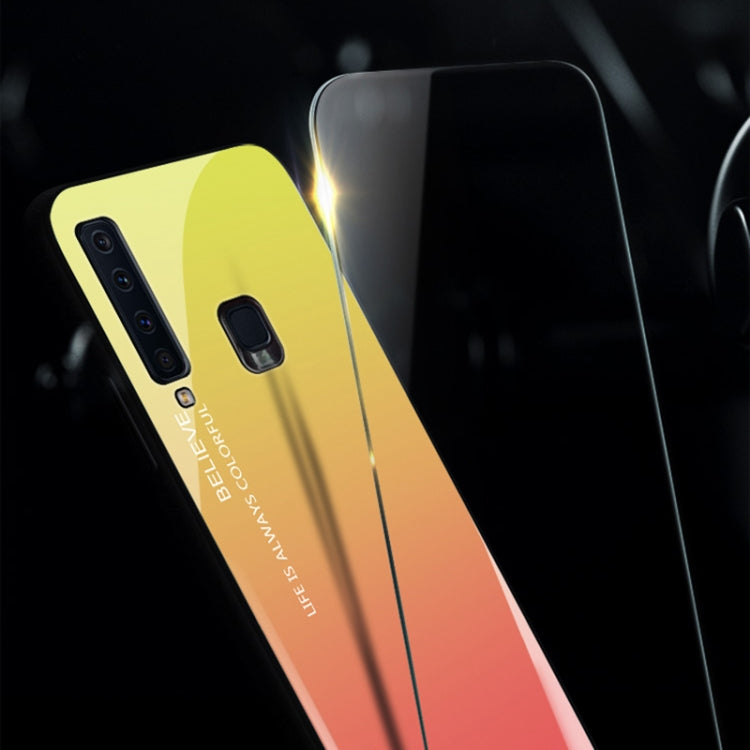 Gradient Color Glass Case for Galaxy A9 (2018) / A9s