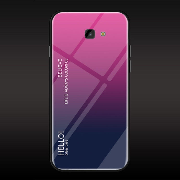 Gradient Color Glass Case for Galaxy J4+