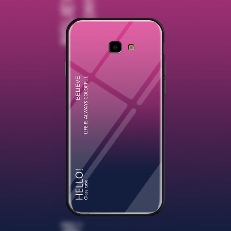 Gradient Color Glass Case for Galaxy J4+