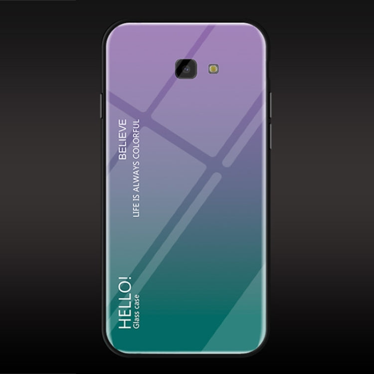 Gradient Color Glass Case for Galaxy J4+