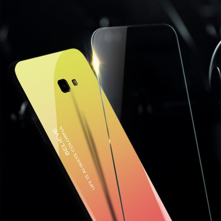 Gradient Color Glass Case for Galaxy J4+