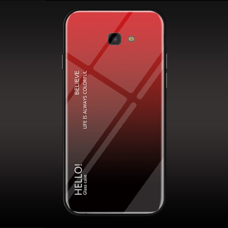 Gradient Color Glass Case for Galaxy J4+