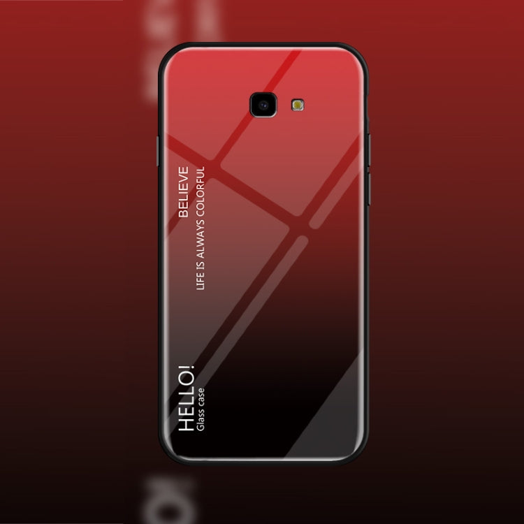 Gradient Color Glass Case for Galaxy J4+