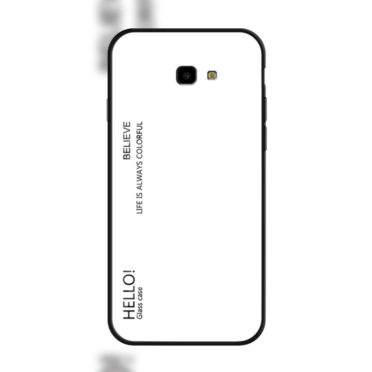Gradient Color Glass Case for Galaxy J4+