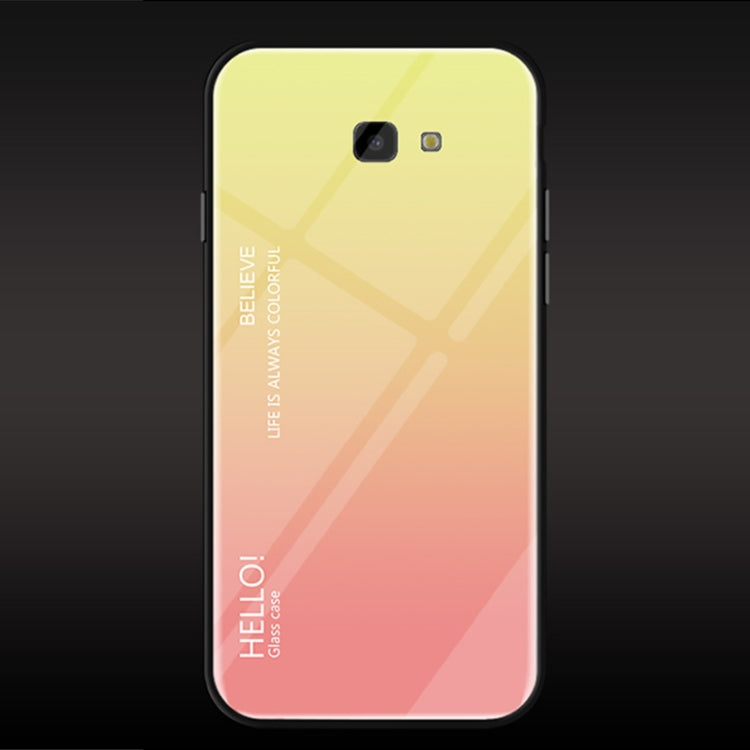 Gradient Color Glass Case for Galaxy J4+