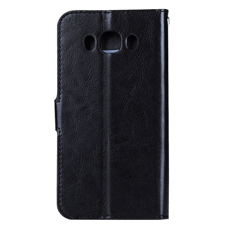 For Galaxy J5 (2016) / J510 Crazy Horse Texture Horizontal Flip Leather Case with Magnetic Buckle & Holder & Card Slots & Wallet & Photo Frame