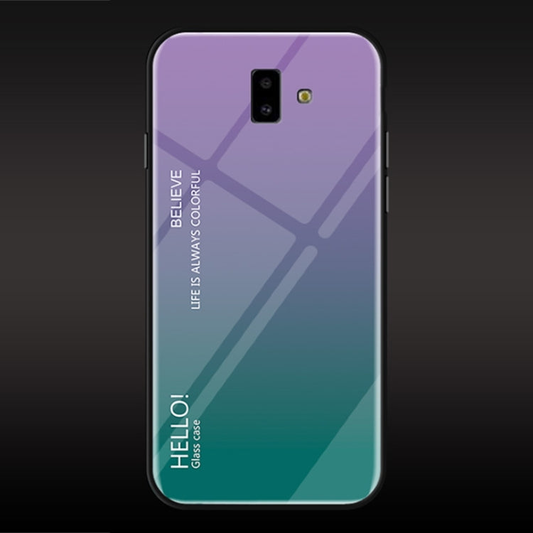 Gradient Color Glass Case for Galaxy J6+
