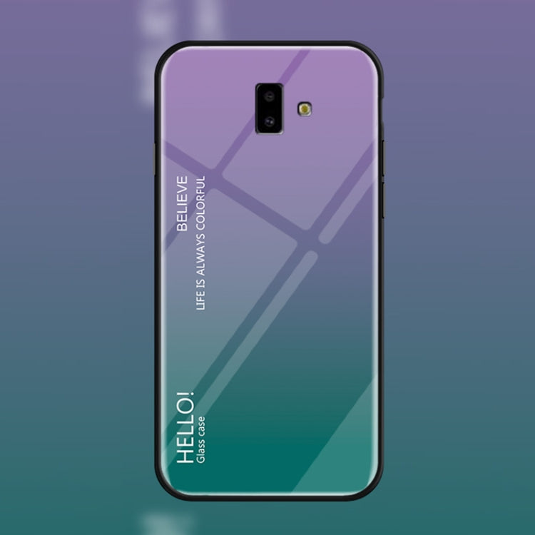 Gradient Color Glass Case for Galaxy J6+