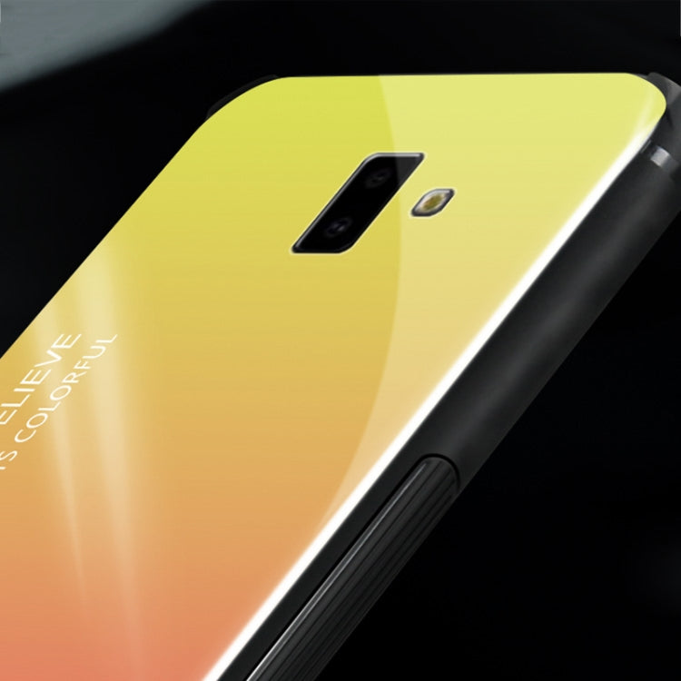 Gradient Color Glass Case for Galaxy J6+
