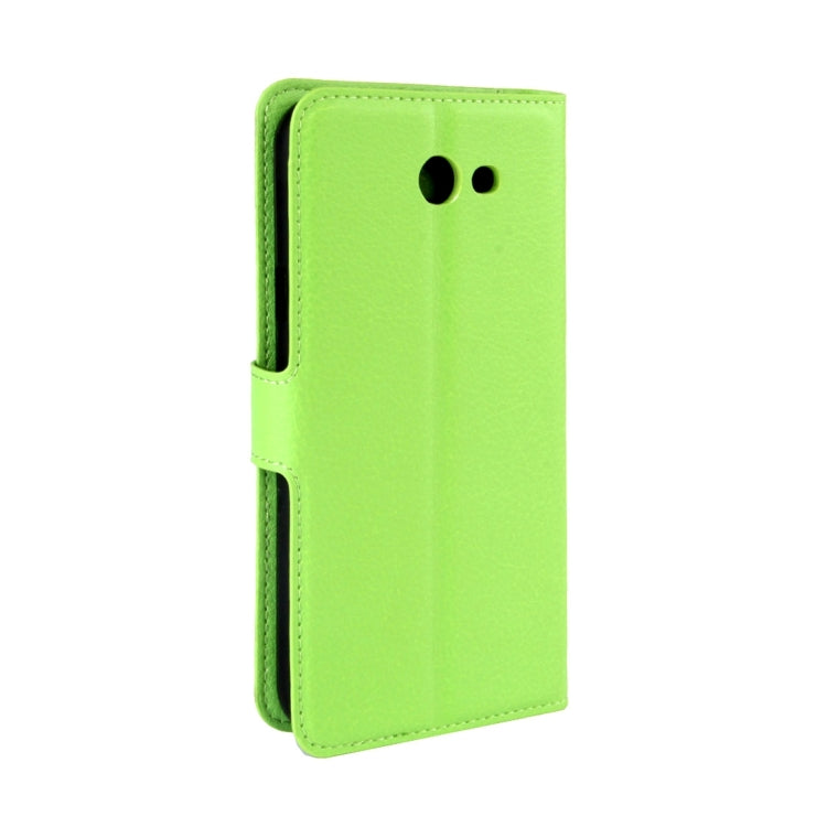 For Galaxy J7 (2017) / J727 (US Version) Litchi Texture Horizontal Flip Leather Case with Magnetic Buckle & Holder & Card Slots & Wallet