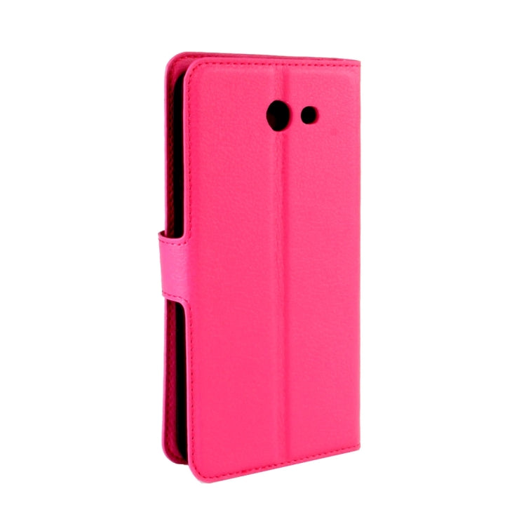 For Galaxy J7 (2017) / J727 (US Version) Litchi Texture Horizontal Flip Leather Case with Magnetic Buckle & Holder & Card Slots & Wallet