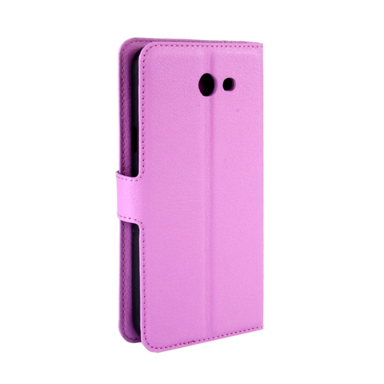 For Galaxy J7 (2017) / J727 (US Version) Litchi Texture Horizontal Flip Leather Case with Magnetic Buckle & Holder & Card Slots & Wallet