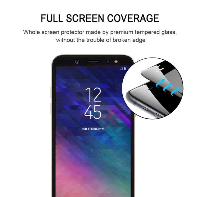 0.26mm 9H 2.5D Tempered Glass Film for Galaxy A6 (2018)(Black)