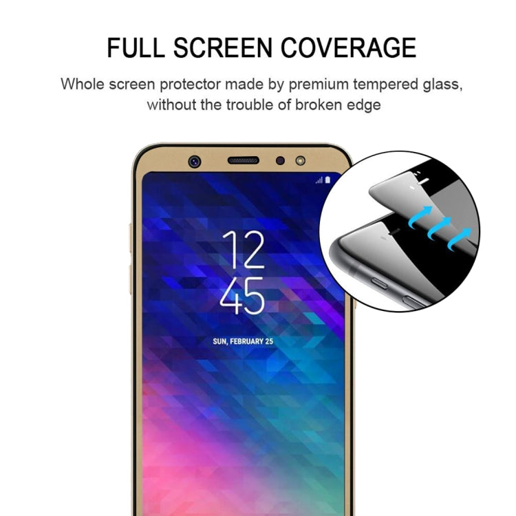 0.26mm 9H 2.5D Tempered Glass Film for Galaxy A6+ (2018)(Gold)