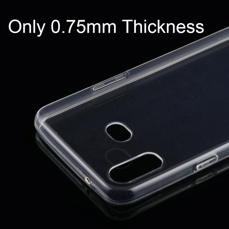 0.75mm Ultrathin Transparent TPU Soft Protective Case for Samsung Galaxy A6S