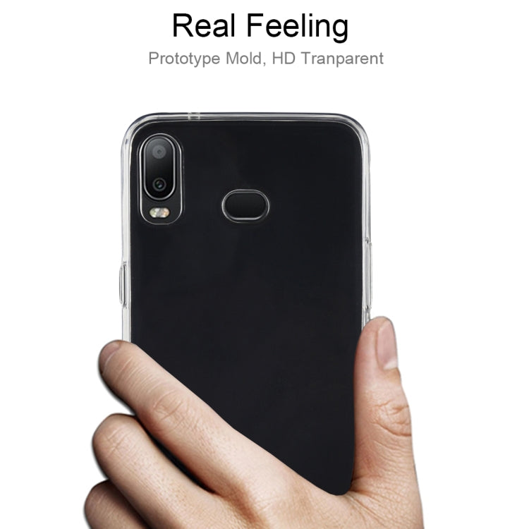 50 PCS 0.75mm Ultrathin Transparent TPU Soft Protective Case for Samsung Galaxy A6S