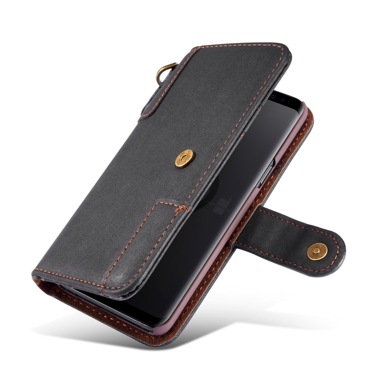 Cowhide Texture  Horizontal Flip Leather Case for Galaxy S9 Plus, with Holder & Card Slots & Wallet & Sling