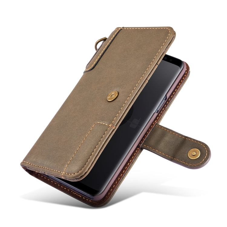 Cowhide Texture  Horizontal Flip Leather Case for Galaxy S9 Plus, with Holder & Card Slots & Wallet & Sling