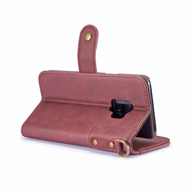Cowhide Texture  Horizontal Flip Leather Case for Galaxy S9 Plus, with Holder & Card Slots & Wallet & Sling