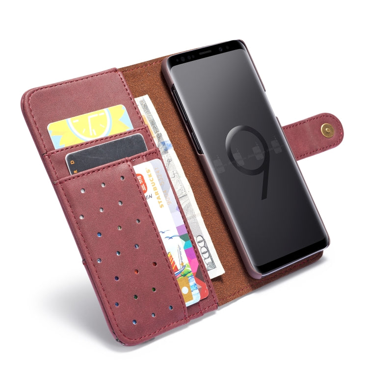 Cowhide Texture  Horizontal Flip Leather Case for Galaxy S9 Plus, with Holder & Card Slots & Wallet & Sling