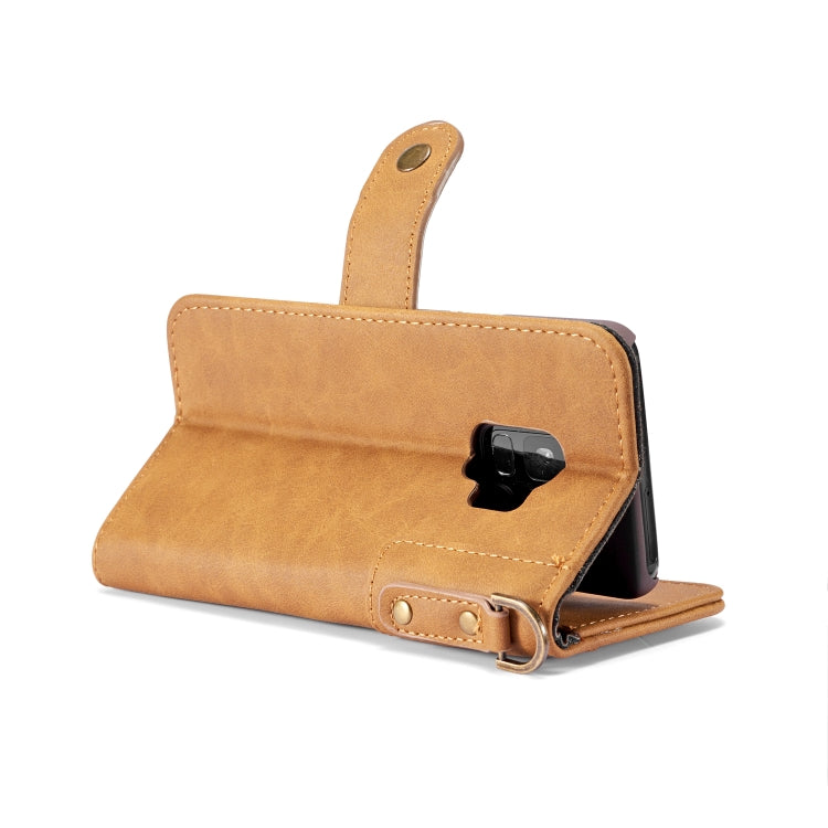 Cowhide Texture  Horizontal Flip Leather Case for Galaxy S9 Plus, with Holder & Card Slots & Wallet & Sling