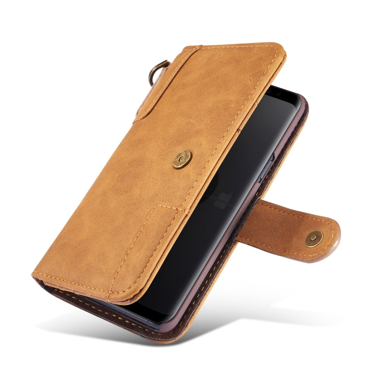 Cowhide Texture  Horizontal Flip Leather Case for Galaxy S9 Plus, with Holder & Card Slots & Wallet & Sling