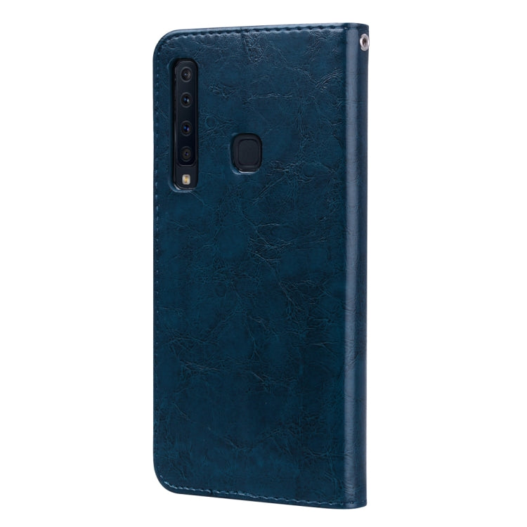 Business Style Oil Wax Texture Horizontal Flip Leather Case for Samsung Galaxy A9 (2018) / A9s, with Holder & Card Slots & Wallet c