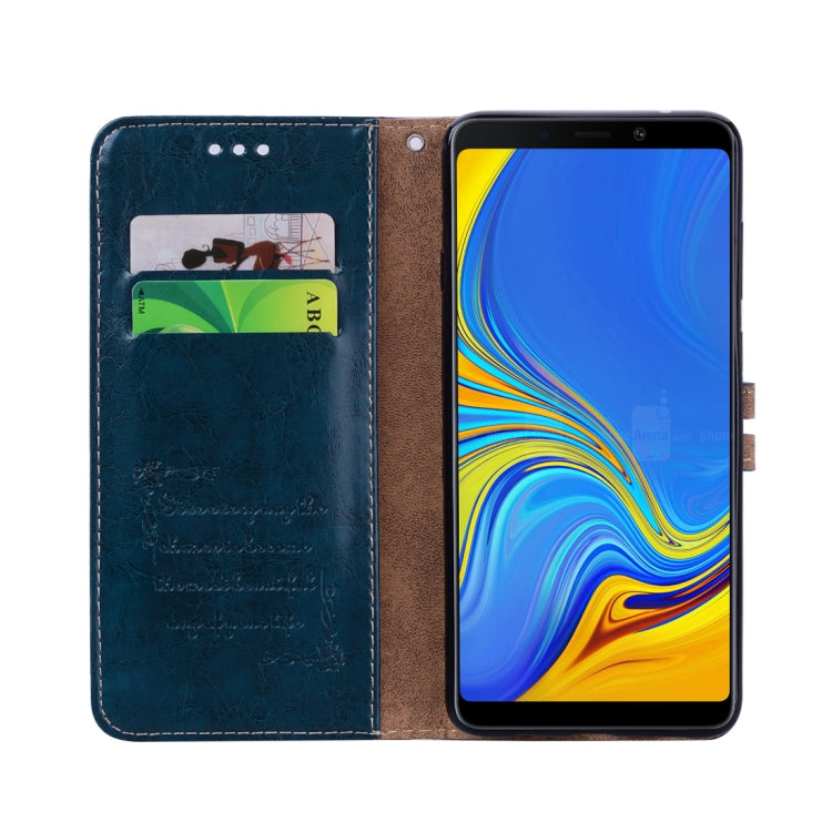 Business Style Oil Wax Texture Horizontal Flip Leather Case for Samsung Galaxy A9 (2018) / A9s, with Holder & Card Slots & Wallet c
