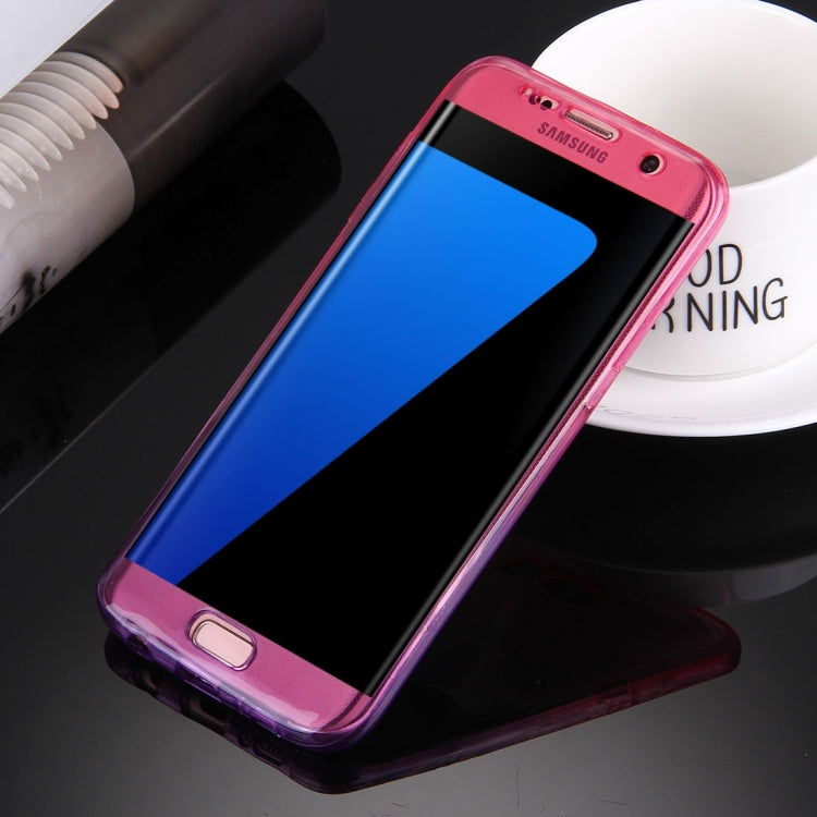 For Galaxy S7 Edge / G935 Double-sided Gradient Color TPU Protective Case Back Cover