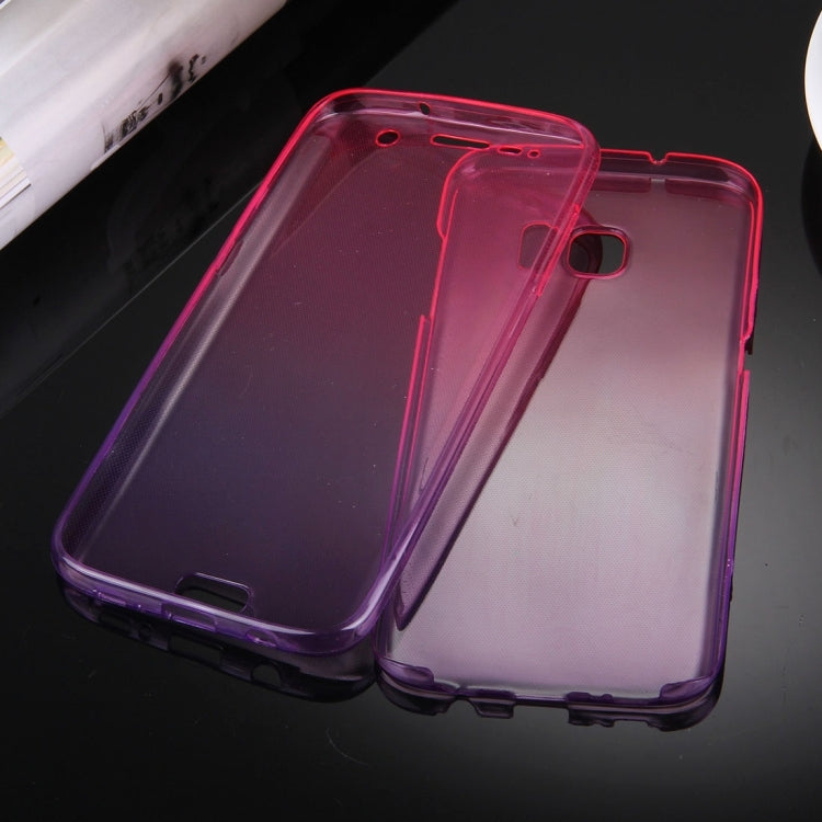 For Galaxy S7 Edge / G935 Double-sided Gradient Color TPU Protective Case Back Cover