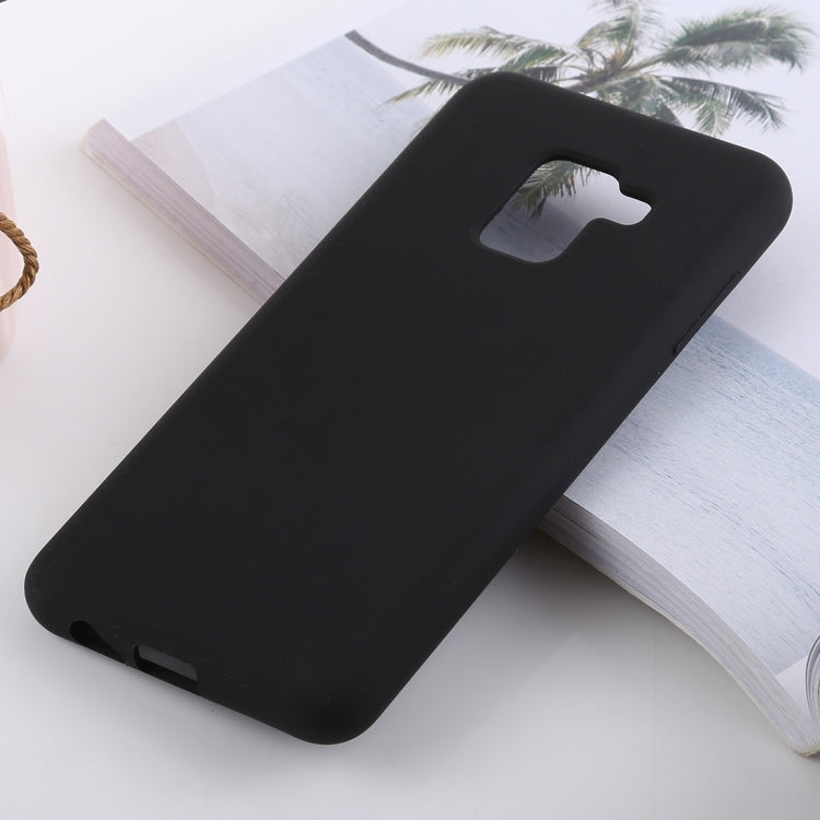 Solid Color Liquid Silicone Shockproof Soft Case for Galaxy A8