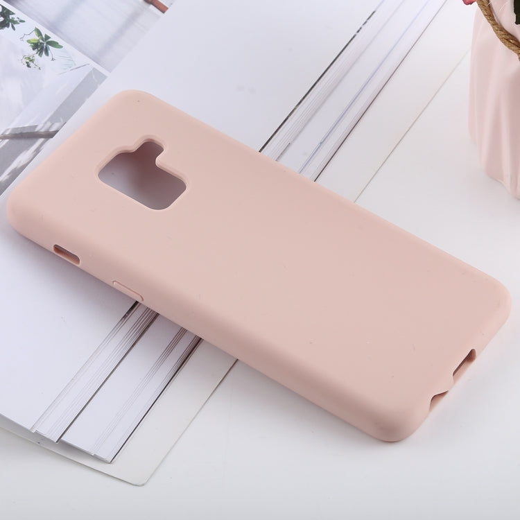 Solid Color Liquid Silicone Shockproof Soft Case for Galaxy A8
