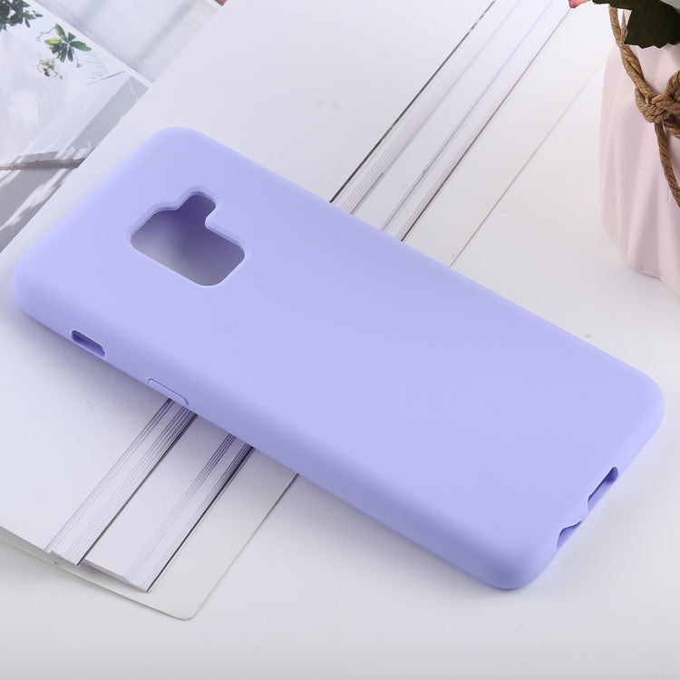Solid Color Liquid Silicone Shockproof Soft Case for Galaxy A8