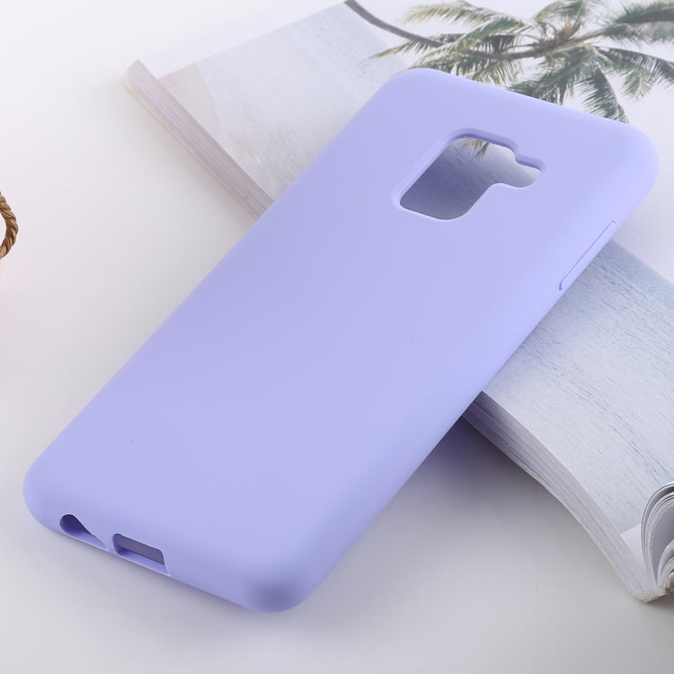 Solid Color Liquid Silicone Shockproof Soft Case for Galaxy A8