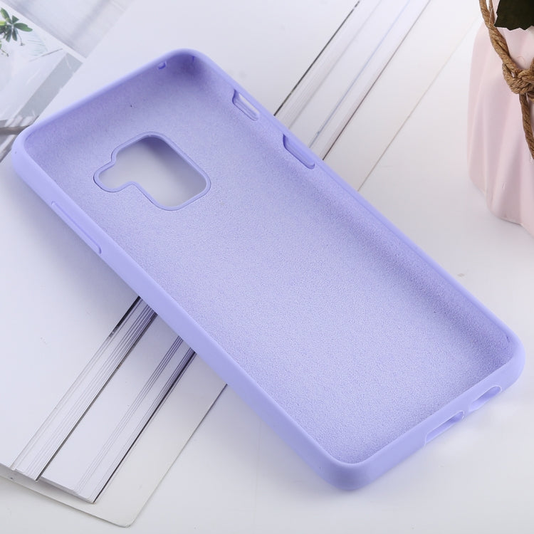 Solid Color Liquid Silicone Shockproof Soft Case for Galaxy A8