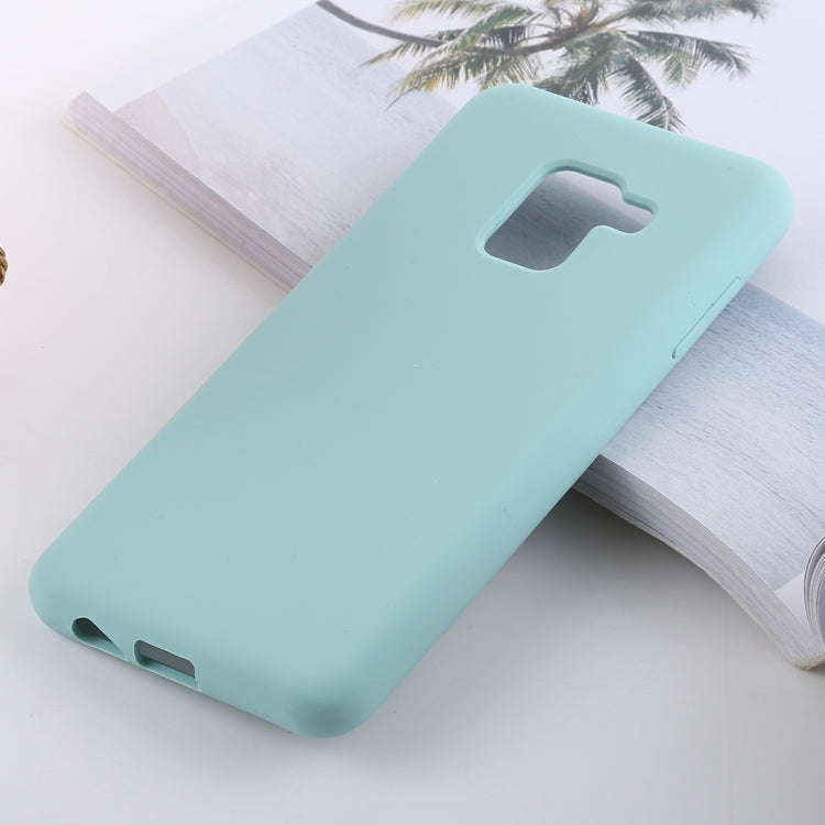 Solid Color Liquid Silicone Shockproof Soft Case for Galaxy A8