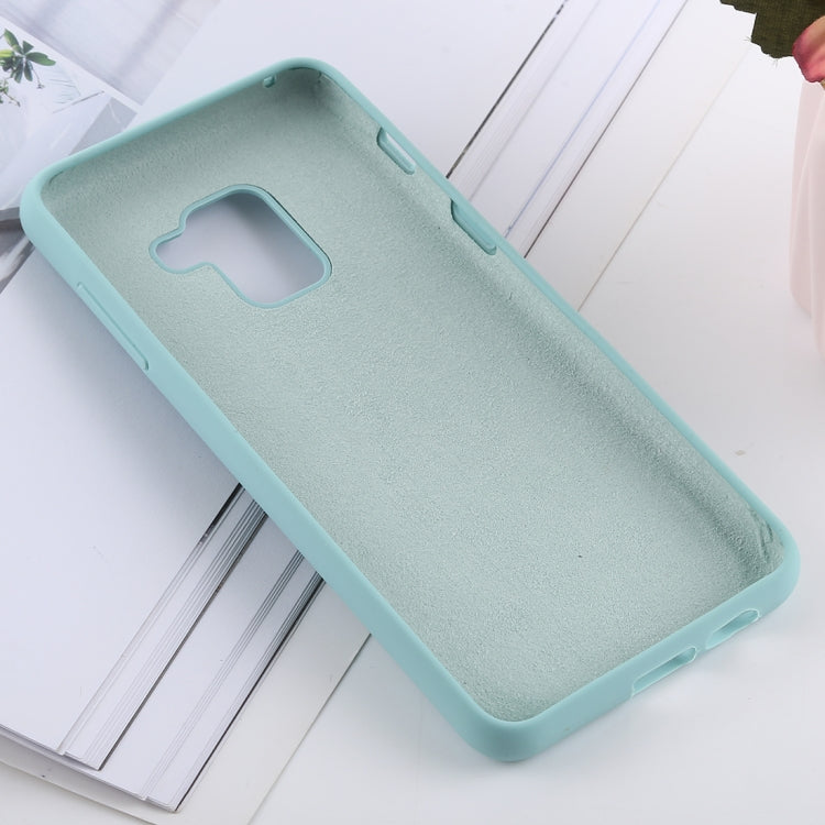 Solid Color Liquid Silicone Shockproof Soft Case for Galaxy A8
